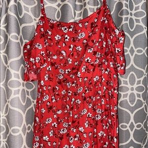 Strappy floral summer dress